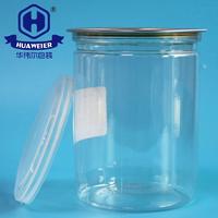 0.11GAL 17.6OZ 307# EOE Lids 500ml Transparent PET Plastic Cans For Food Packaging