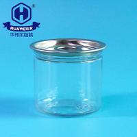 4OZ 100ML Canned Food Packaging Containers Plastic PET Cans With EO Ends Lid