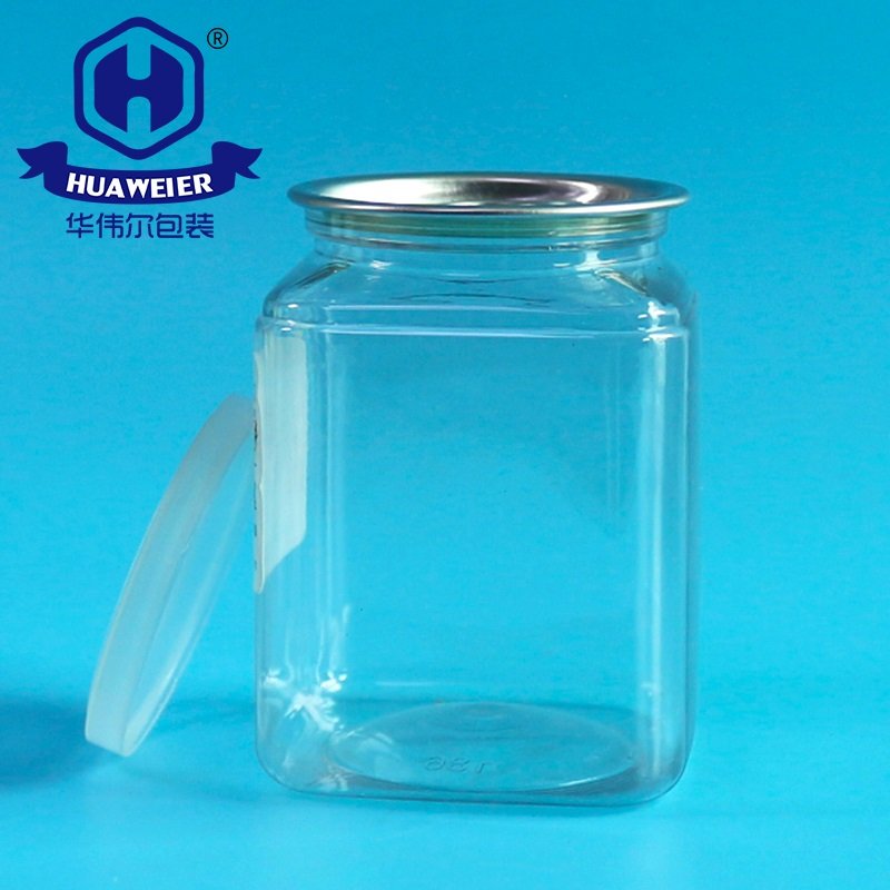 10OZ 300ML Transparent BPA Free Food Grade Plastic PET Square Cans