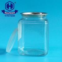 10OZ 300ML Transparent BPA Free Food Grade Plastic PET Square Cans