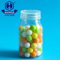 3OZ 100ML Round Sweet Candy Pill Packaging Plastic Containers PET Jar With Screw Lid
