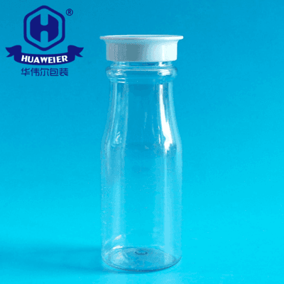 Leak Proof 7OZ 205ML Plastic White Screw Crown Lid Round Bottle Shape PET Jar