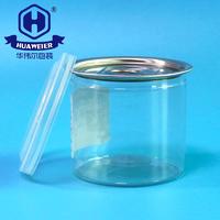 6OZ 170ML Small Tuna Herb Clear Tube Packaging Plastic PET Easy Open Cans