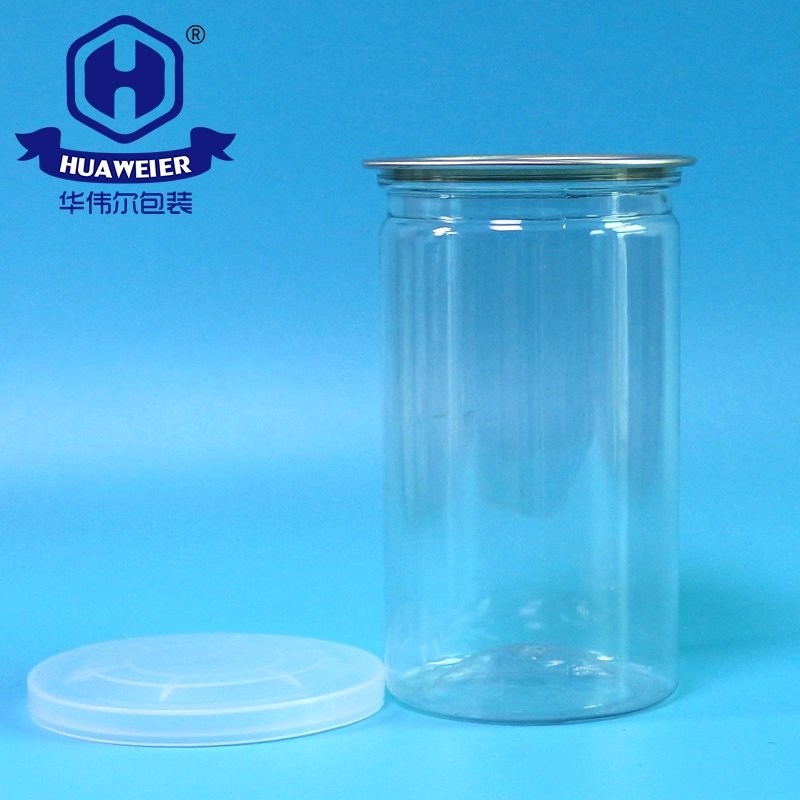12OZ 340ML 211# Airtight Canning Plastic PET Food Can With Easy Open Ends Or Peel Off Ends