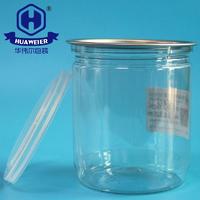 16OZ 450ML 307# Round Tube Containers Keeping Food Clear PET Cans Packaging HUAWEIER