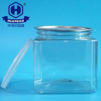 21OZ 600ML 307# Airtight Square Octagon Plastic PET Tube Keeping Food Packing Cans