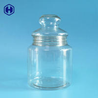 Plastic PET Jars With Screw Lid- 640ml Pagoda Shape
