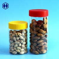 16OZ 475ML And 27OZ 805ML Round Bottle Shape Plastic PET Jar For Dry Nuts Candy