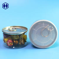 Airtight Nitrogen Flush 90ML 100ML Mini Plastic Clear PET 3.5Gram Weed Herb Cans