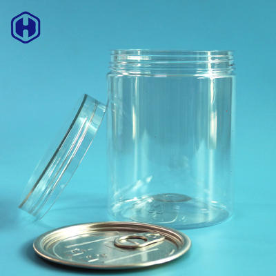 Plastic PET Cans With Easy Open Ends And Screw Lid-305--540ml Round