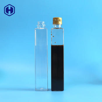 5OZ 10OZ 15OZ Olive Oil Sauce 150ML 300ML 450ML Special Straight Tetragonal Quadrate Square Plastic PET Bottle